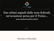Tablet Screenshot of generazionegiovani.ch